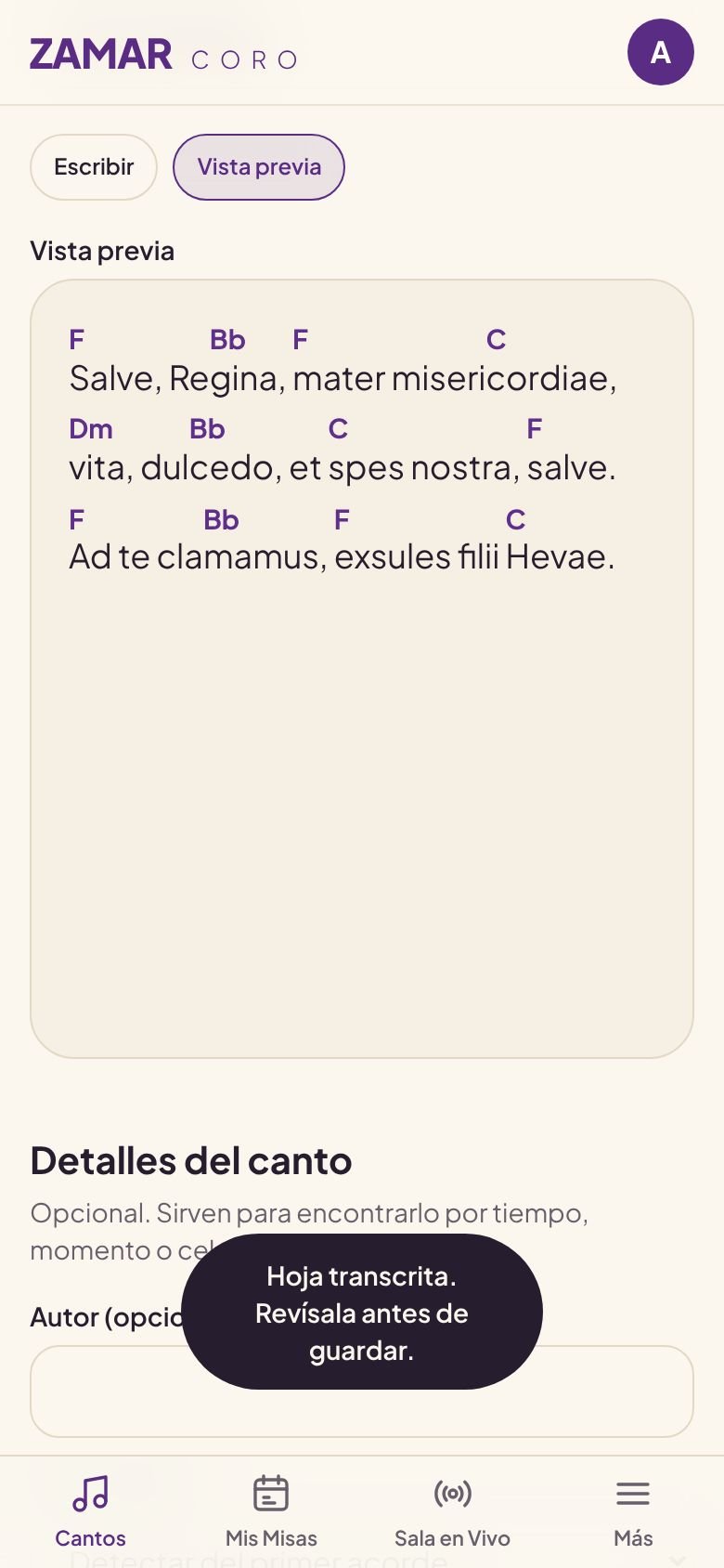 De tu hoja al celular.
